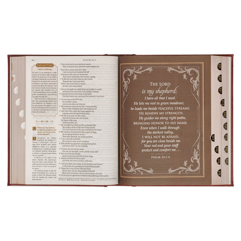 Brown Faux Leather Family Heritage Bible