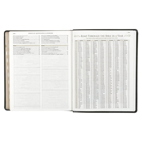Two-tone Brown Faux Leather Family Heritage Bible