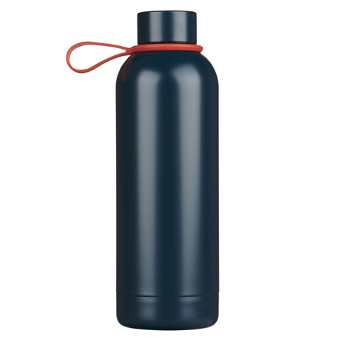 Strong and Courageous Blue Stainless Steel Water Bottle - Joshua 1:9