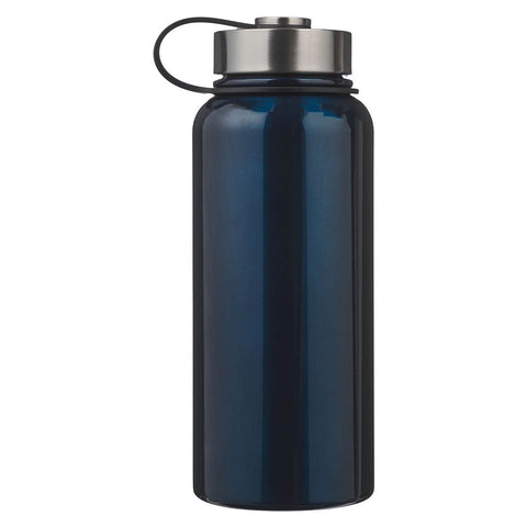 The Plans Navy Blue Stainless Steel Water Bottle - Jeremiah 29:11