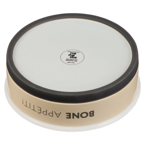 Bone Appétit Large Taupe Ceramic Dog Bowl