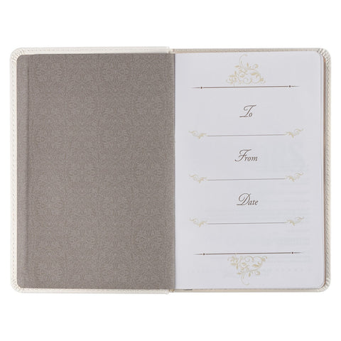 Mr. & Mrs. 366 Devotions for Couples White Faux Leather Devotional