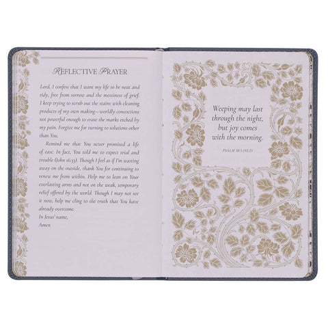 Letters to Grief Slate Gray Faux Leather Gift Book