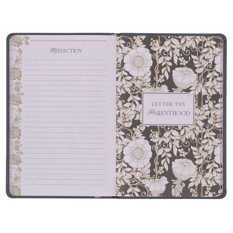 Letters to Grief Slate Gray Faux Leather Gift Book