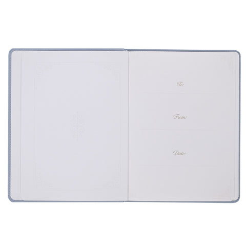 Hope That Endures Blue Faux Leather Devotional