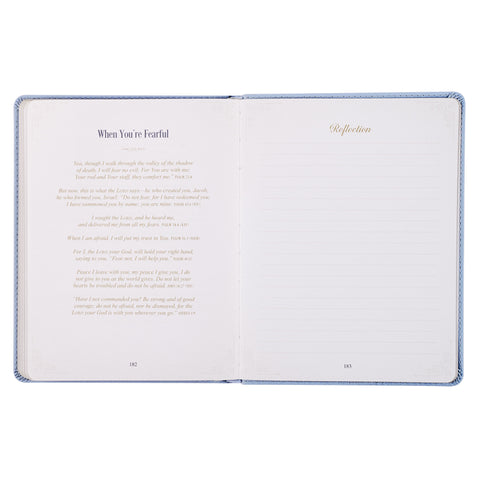 Hope That Endures Blue Faux Leather Devotional