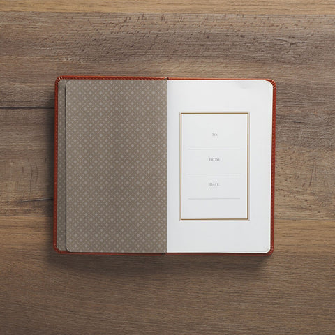 Jesus the High Road Leader Chestnut Brown Faux Leather Gift Book