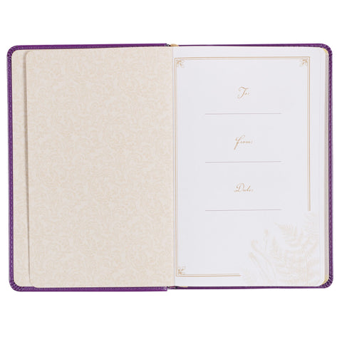 Praying the Psalms Purple Faux Leather Prayer Book