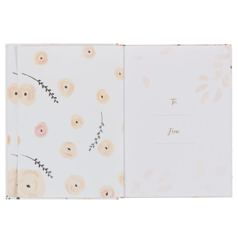 Find Rest Pink Floral Hardcover Devotional