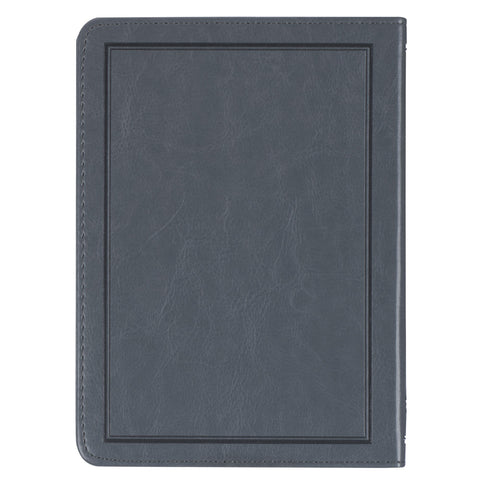 Legacy of Leaders Gray Faux Leather Devotional