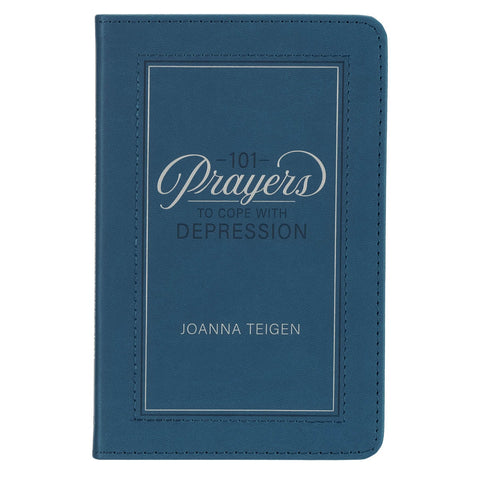 101 Prayers for Depression Teal Faux Leather Prayer Book