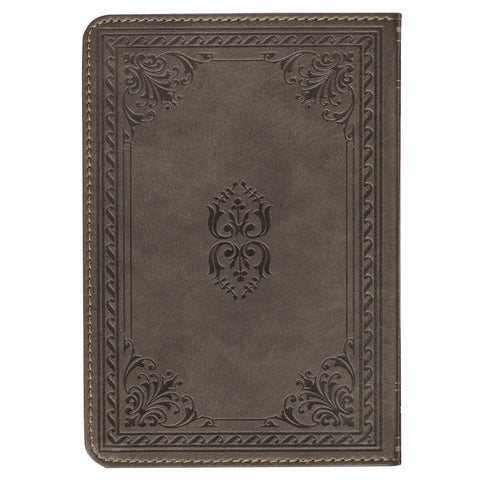 52 Names of God in Hebrew Every Christian Should Know Stone-Gray Faux Leather Gift Book