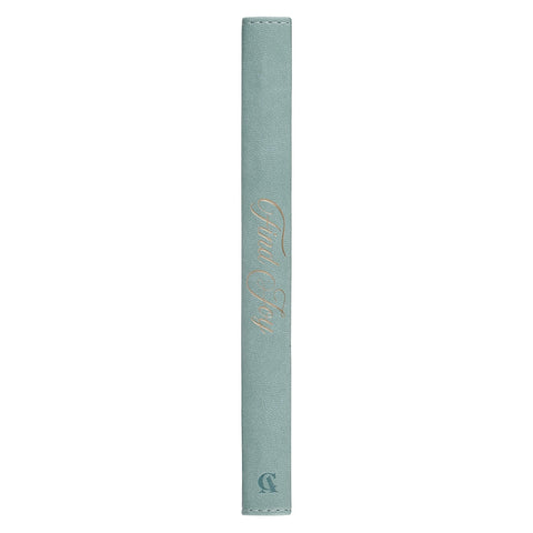 Find Joy Mint-Green Faux Leather Devotional