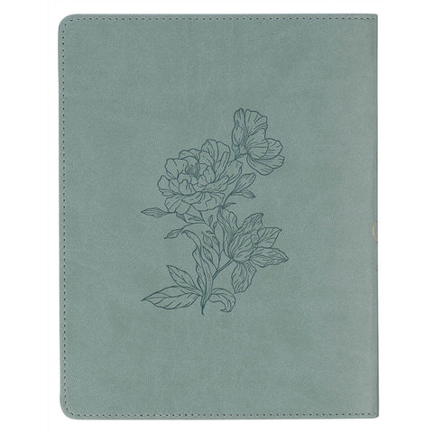 Find Joy Mint-Green Faux Leather Devotional
