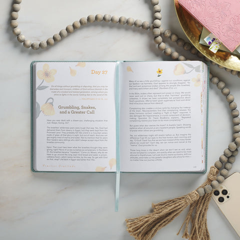 Find Joy Mint-Green Faux Leather Devotional