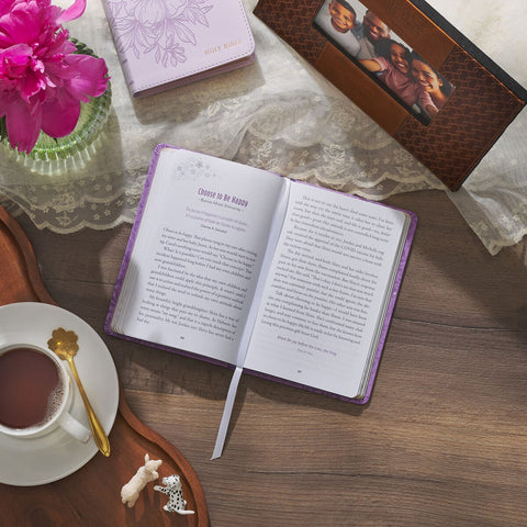 Moments of Grace for Grandmas: Stories and Scriptures Purple Faux Leather Gift Book