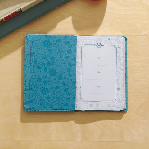 Moments of Grace for Teachers: Stories & Scriptures Blue Faux Leather Gift Book