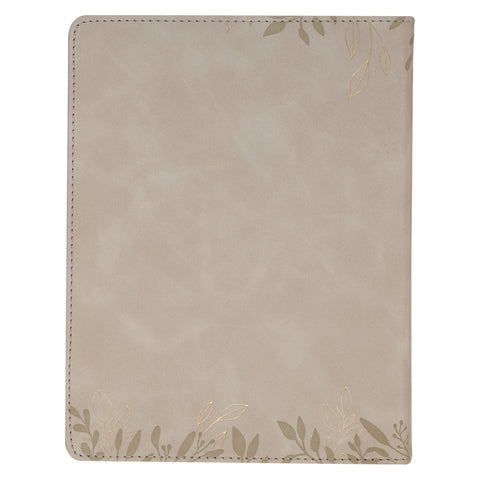 The Wonder of Grace: A 40-Day Devotional Journey Taupe Faux Leather Devotional