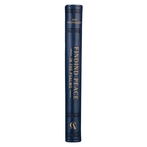 Finding Peace in the Psalms Navy Blue Faux Leather Daily Devotional