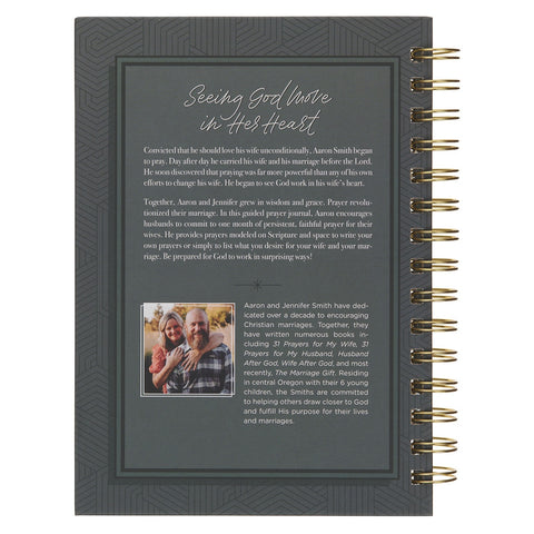 31 Prayers for My Wife Spiral-bound Hardcover Prayer Journal for Husbands