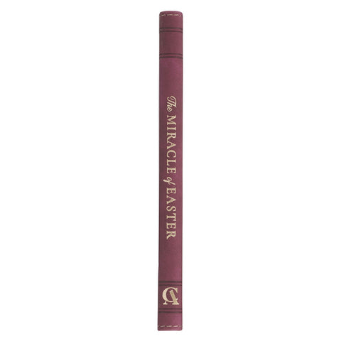 The Miracle of Easter Maroon Faux Leather Devotional