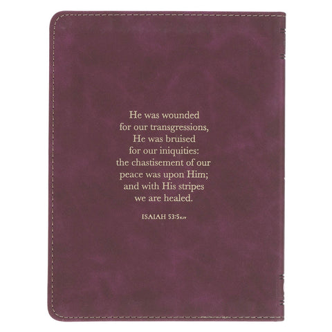 The Miracle of Easter Maroon Faux Leather Devotional