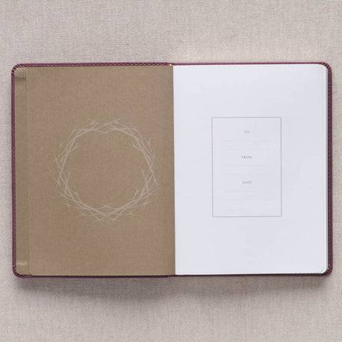 The Miracle of Easter Maroon Faux Leather Devotional