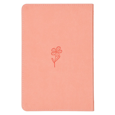 Pocketful of Blessings for New Moms Peach Faux Leather Gift Book