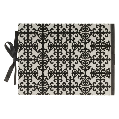 In Loving Memory Black and Silver Memorial Guest Book