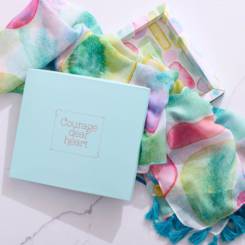 Courage Dear Heart Smooth Sea Glass Scarf