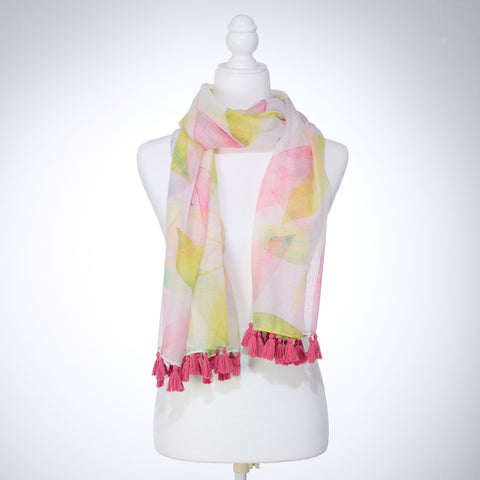 Shine Your Light Citrus Leaves Scarf