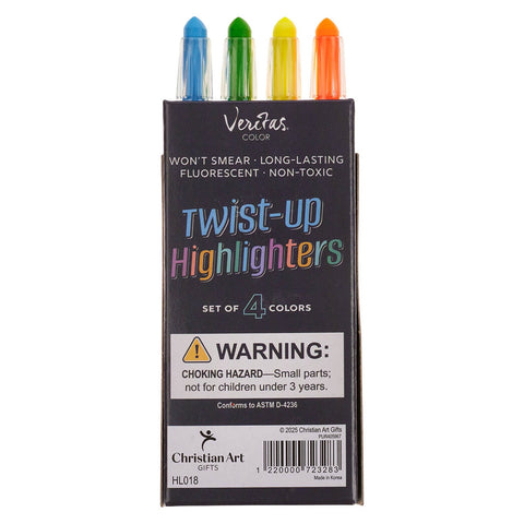 Veritas Twist-Up Highlighters 4-piece Set