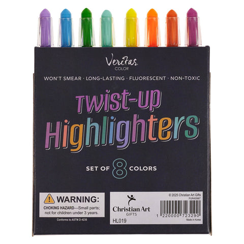 Veritas Twist-Up Highlighters 8-piece Set