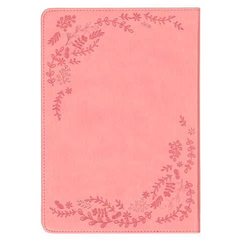 Diario de piel sintética rosa «Yo sé los planes» - Jeremías 29:11