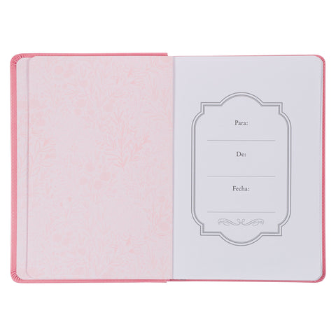 Diario de piel sintética rosa «Yo sé los planes» - Jeremías 29:11