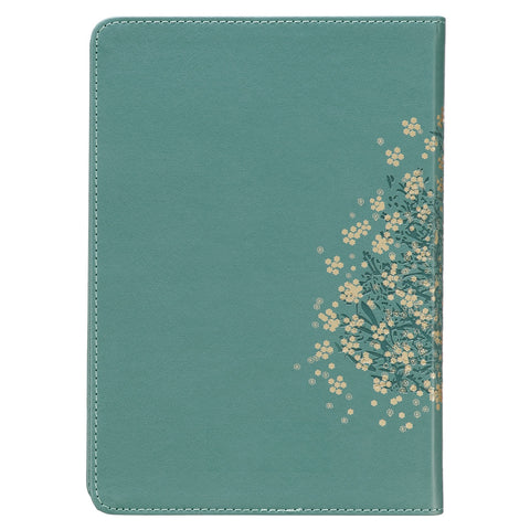 Be Still & Know Teal Faux Leather Classic Journal  - Psalm 46:10