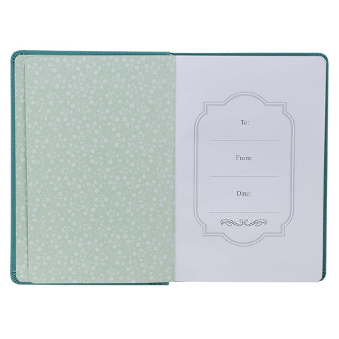 Be Still & Know Teal Faux Leather Classic Journal  - Psalm 46:10