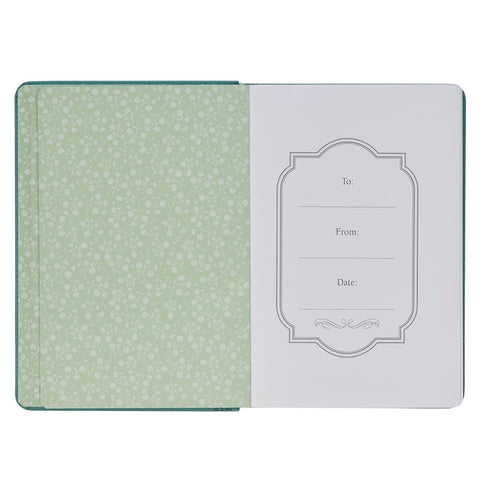 Be Still & Know Teal Faux Leather Classic Journal  - Psalm 46:10
