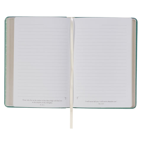 Be Still & Know Teal Faux Leather Classic Journal  - Psalm 46:10