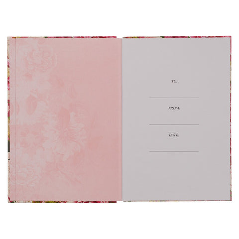 Grace Upon Grace Pink Floral Quarter-bound Journal - James