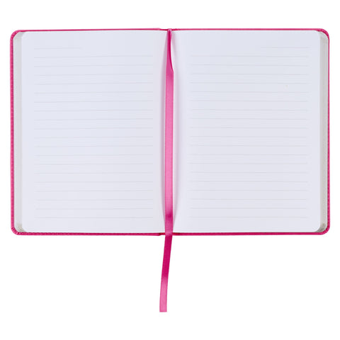 She is Brave Pink Faux Leather Handy-size Journal