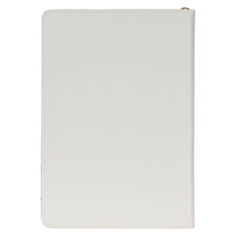 Love is Kind Coral Poppy Faux Leather Journal with Zipper Closure