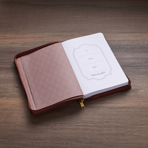 I Have Made You Brown Journal with Zipper Closure - Isa 46:4