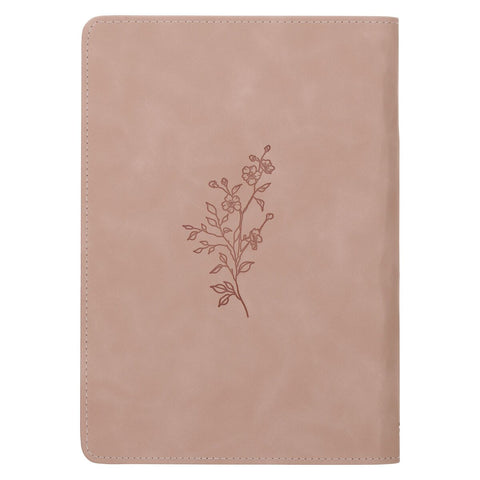 Trust Mottled Blush Faux Leather Classic Journal - Proverbs 3:5