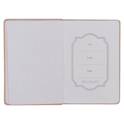 Trust Mottled Blush Faux Leather Classic Journal - Proverbs 3:5
