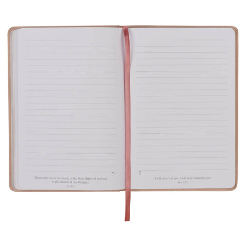 Trust Mottled Blush Faux Leather Classic Journal - Proverbs 3:5
