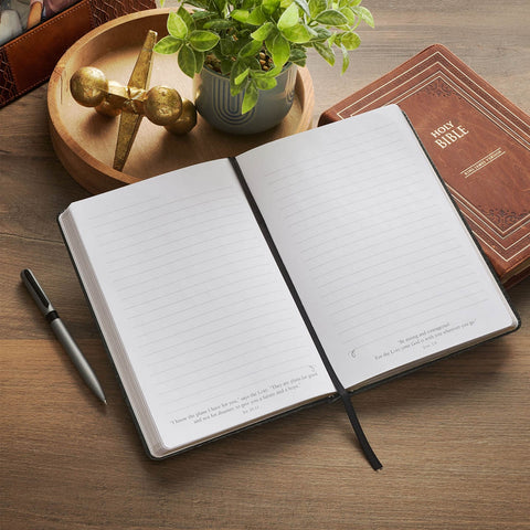 I Know the Plans Graphite Gray Classic Journal—Jeremiah 29:11