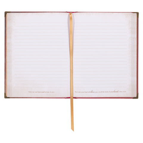 Pink Be Still Butterfly Hardcover Journal - Psalm 46:10