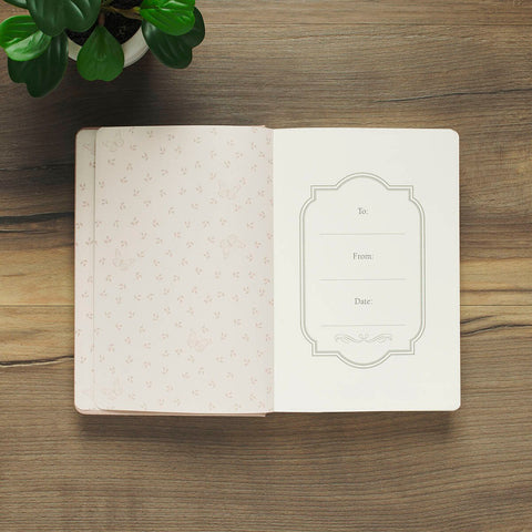 Everything Beautiful Pink Butterfly Faux Leather Hardcover Journal - Ecclesiastes 3:11