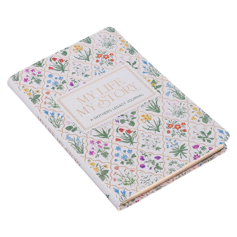 My Life, My Story: A Mother's Legacy Journal White Faux Leather Prompted Journal